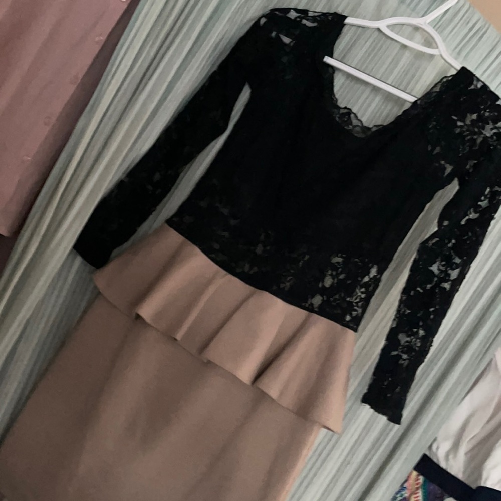 Lace top dress